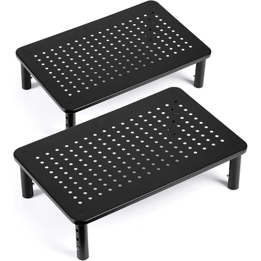 Monitor Riser Wood - TV/Monitor Riser Desktop Stand, Adjustable Laptop