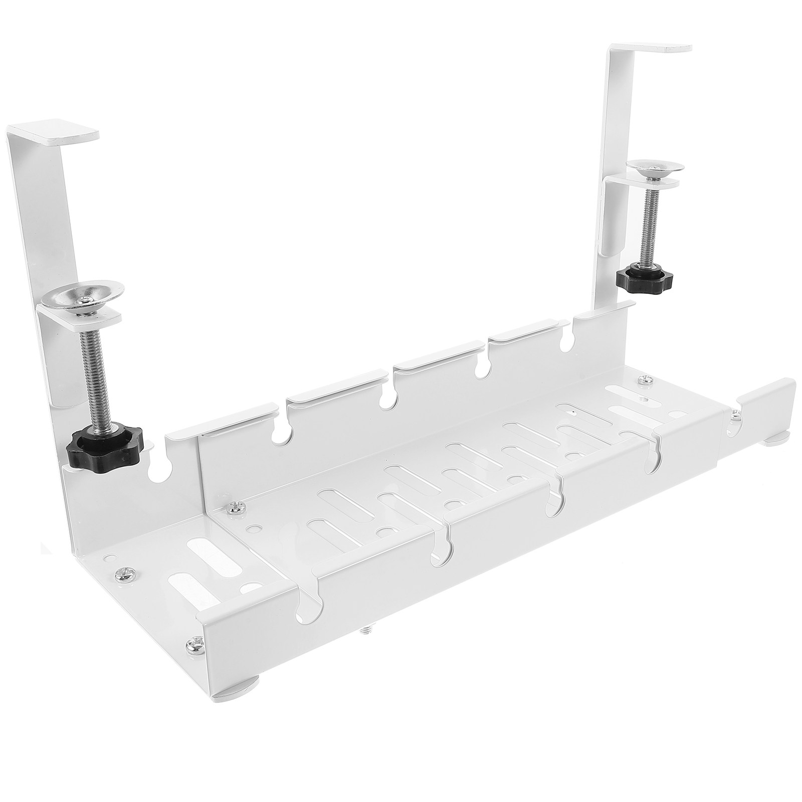 Desk Setup With Keyboard Tray - Under Desk Cable Organizer Tray Space