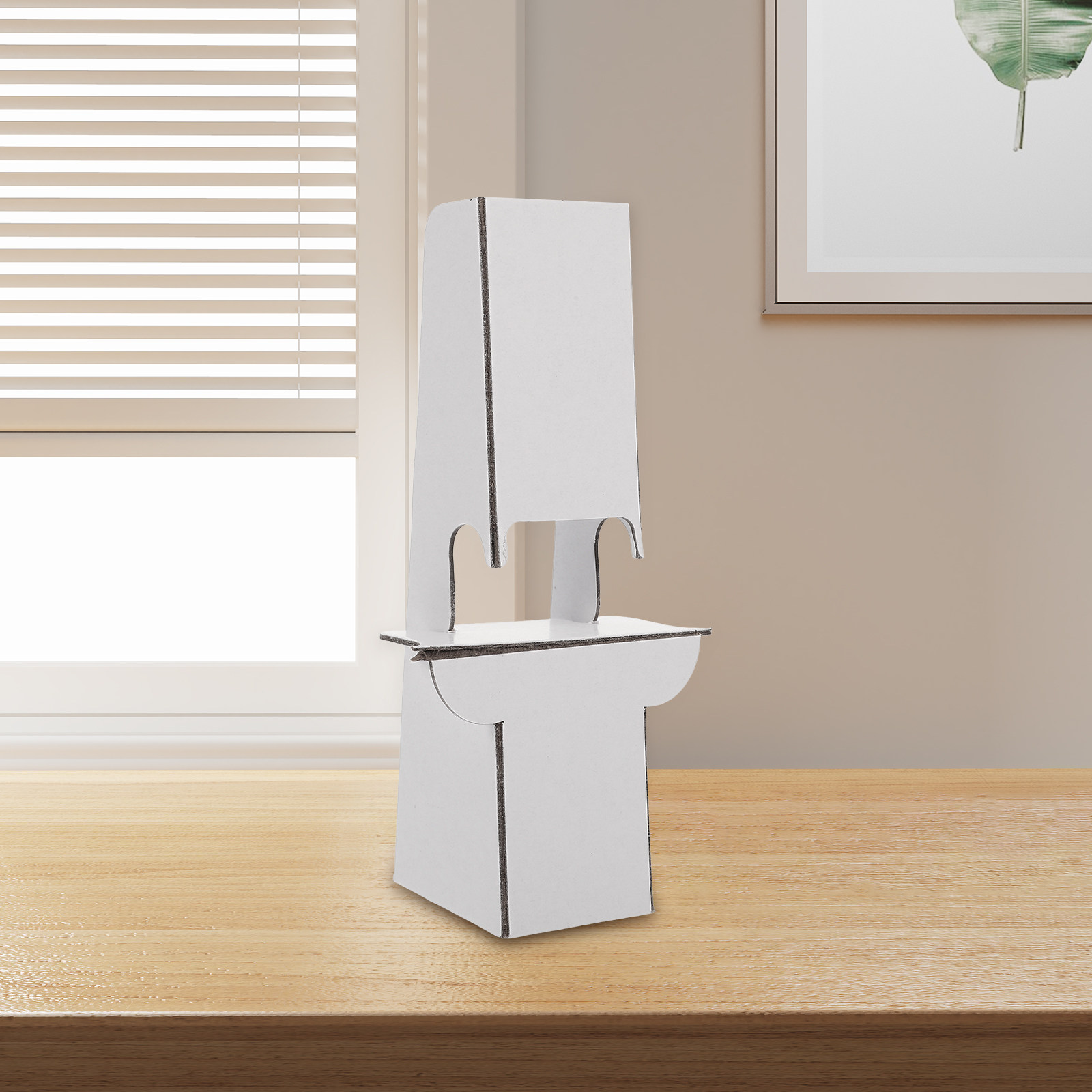 Desk Setup Poster - 12Pcs Cardboard Poster Easel Stand Sturdy