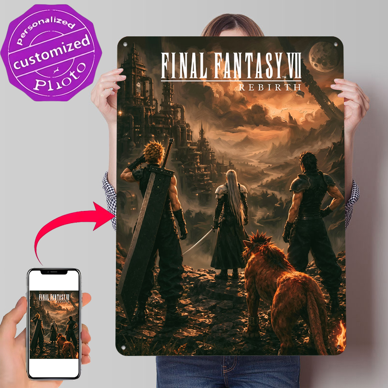 Desk Setup Poster - Fantasy VII Rebirth Key Art Printed
