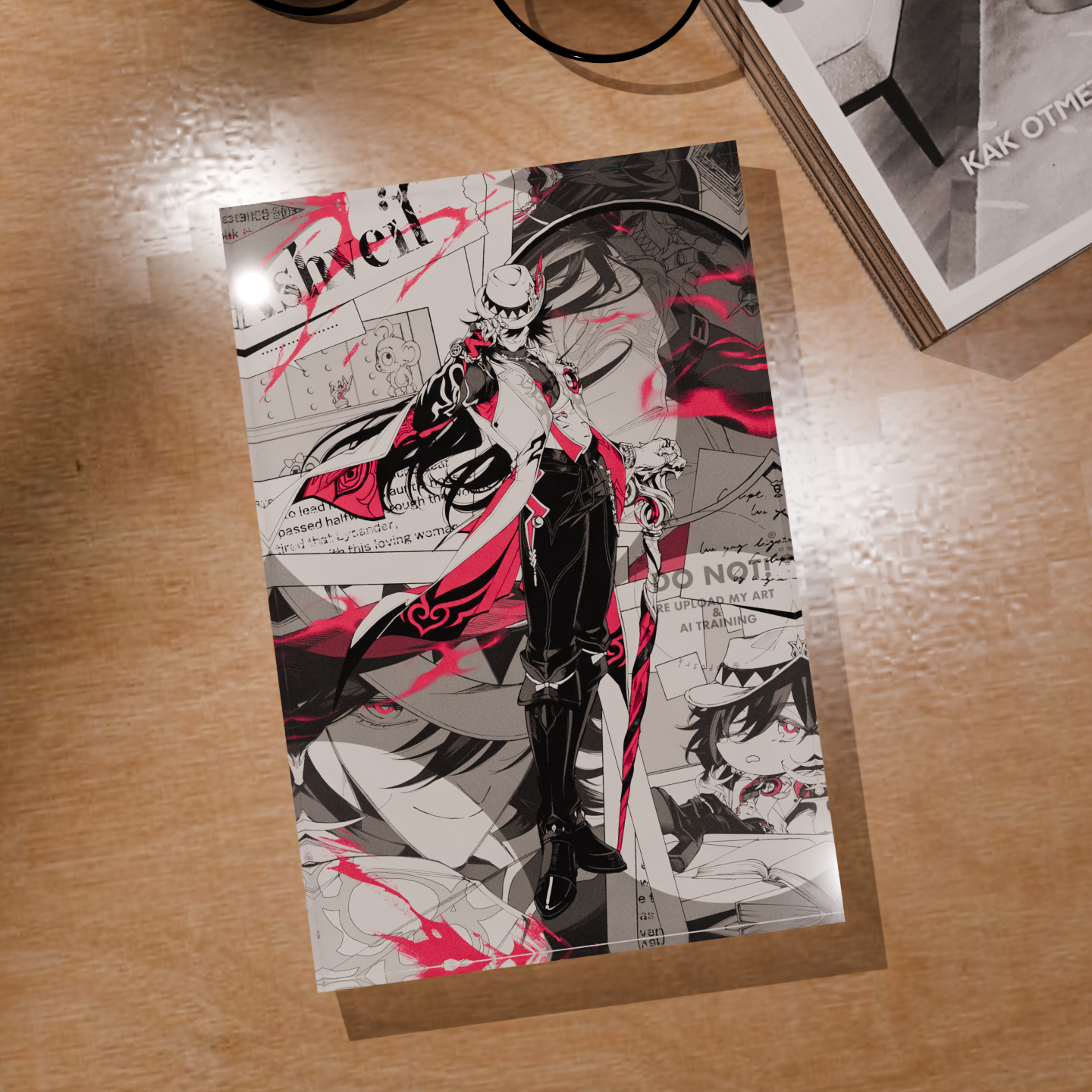 Desk Setup Poster - Honkai Star Rail Ashveil HSR Premium