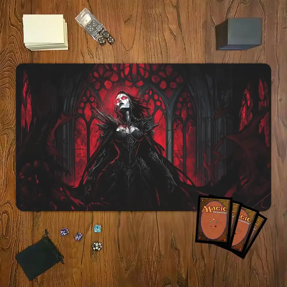 Desk Setup Dark - Dark Queen Mouse Pad Magic Party