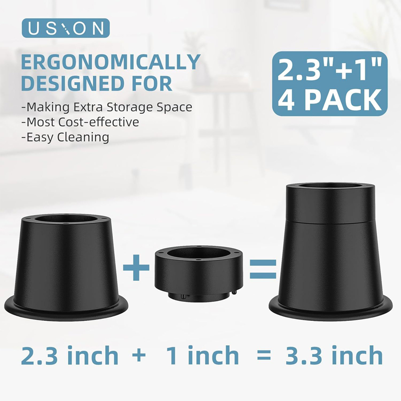 4Pcs Heavy Duty Furniture Rise - Desk Setup Riser recensie en prijs