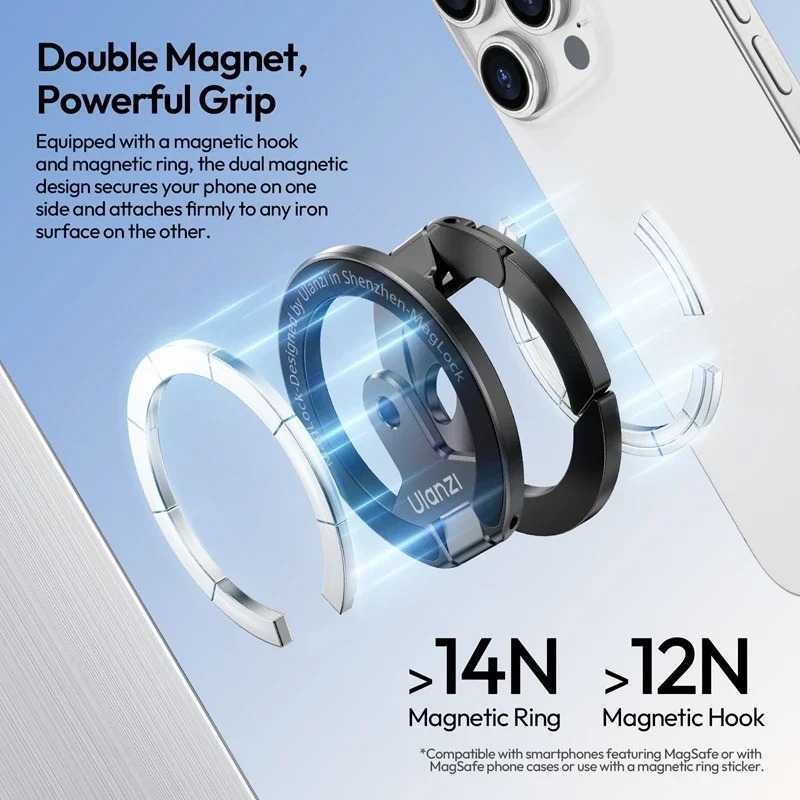 Original Ulanzi MA02 MagLock D - Dual Phone Holder recensie en prijs