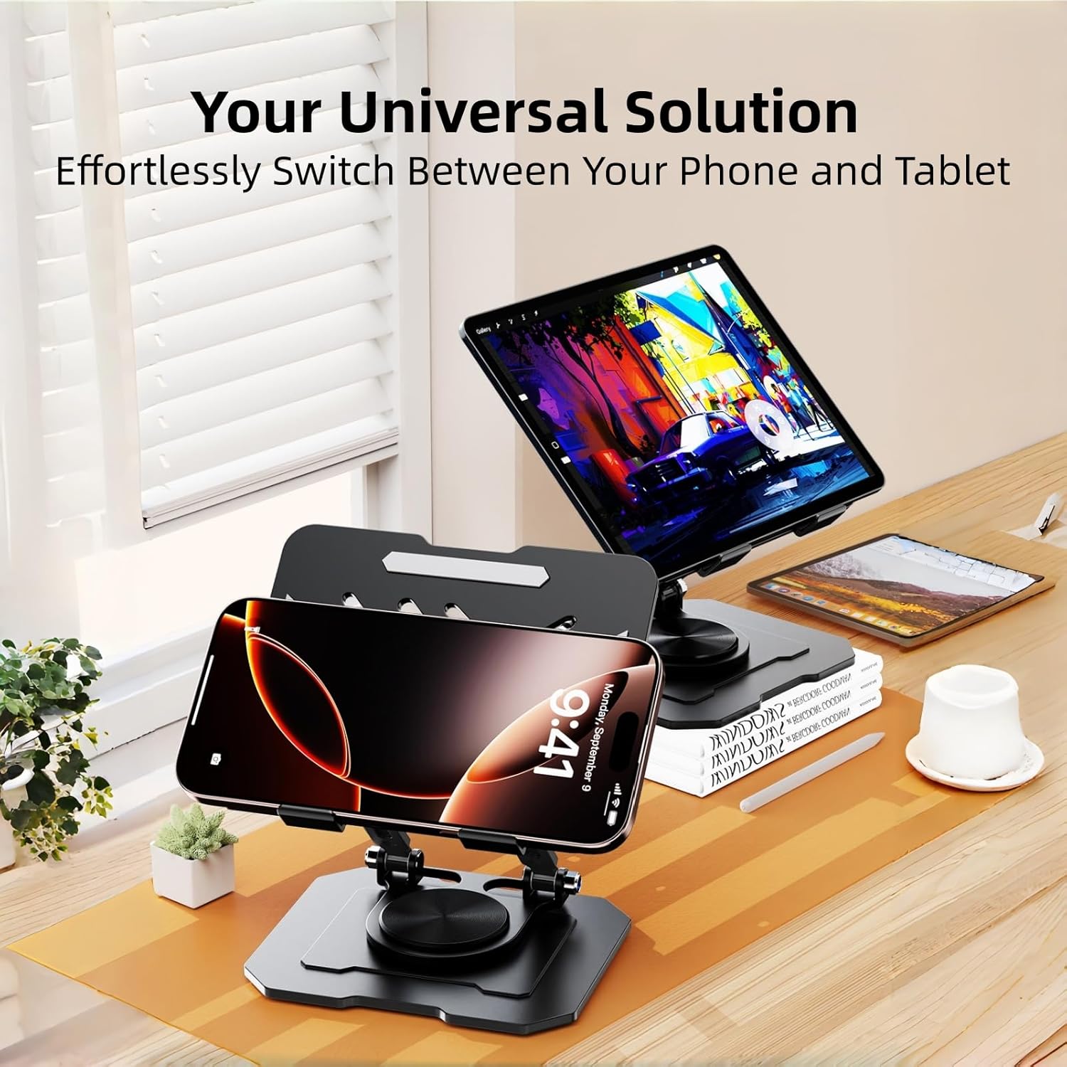 Adjustable Rotatable Dual Rod  - Dual Monitor Desk Setup recensie en prijs