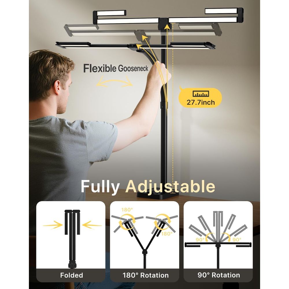 42-inch LED Desk Lamp with Adj - Dual Monitor Desk Setup recensie en prijs