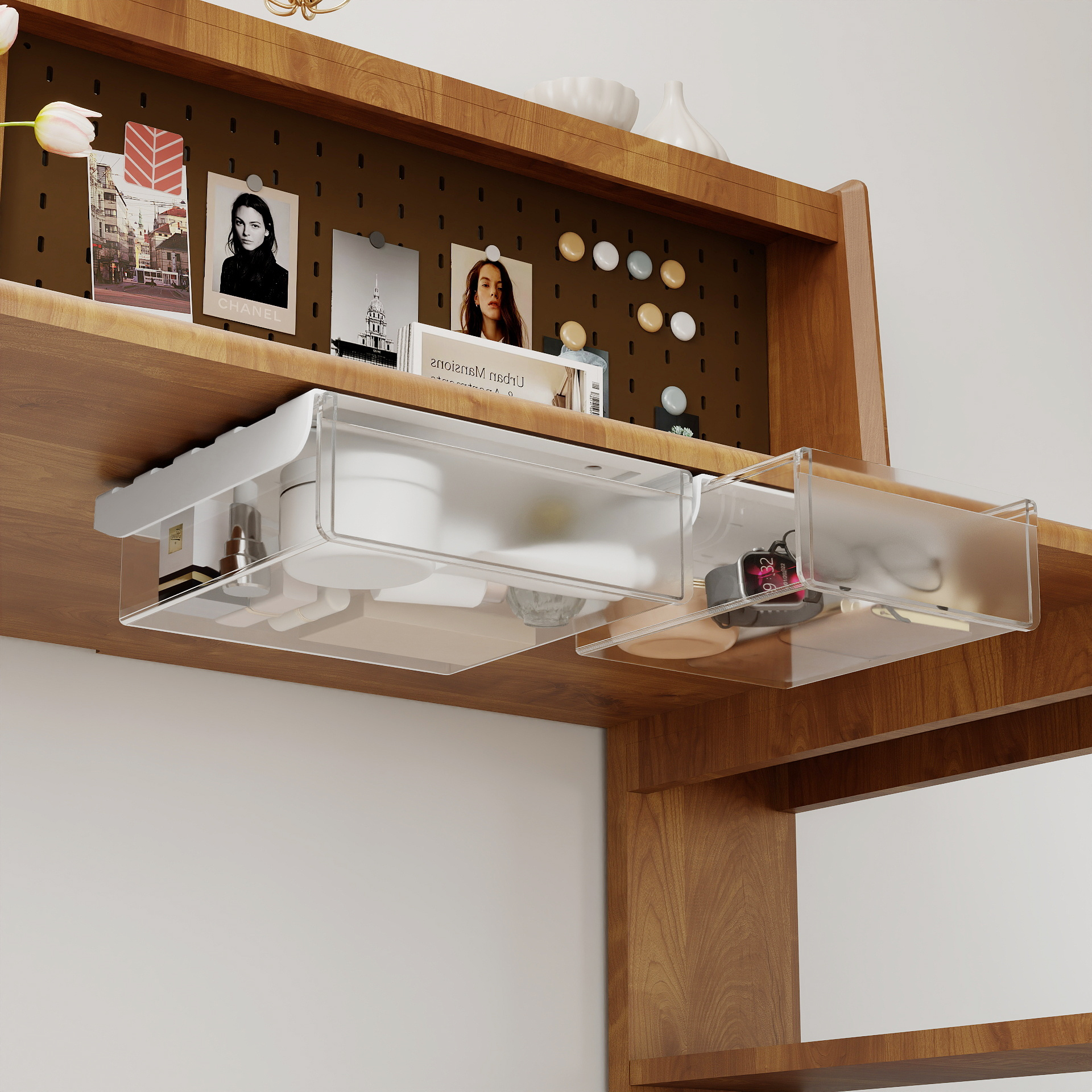 Under Desk Hidden Drawer Syste - Desk Setup Study recensie en prijs