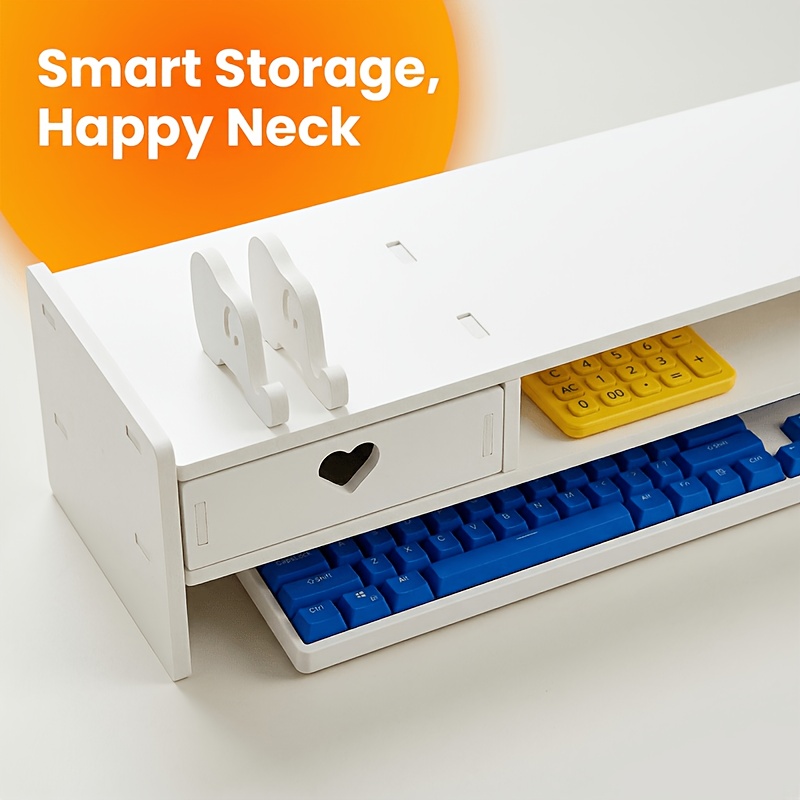 Minimalist White PVC Monitor S - Desk Setup Riser recensie en prijs