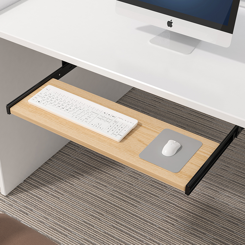 Wood Keyboard Tray Under Desk  - Desk Setup With Keyboard Tray recensie en prijs