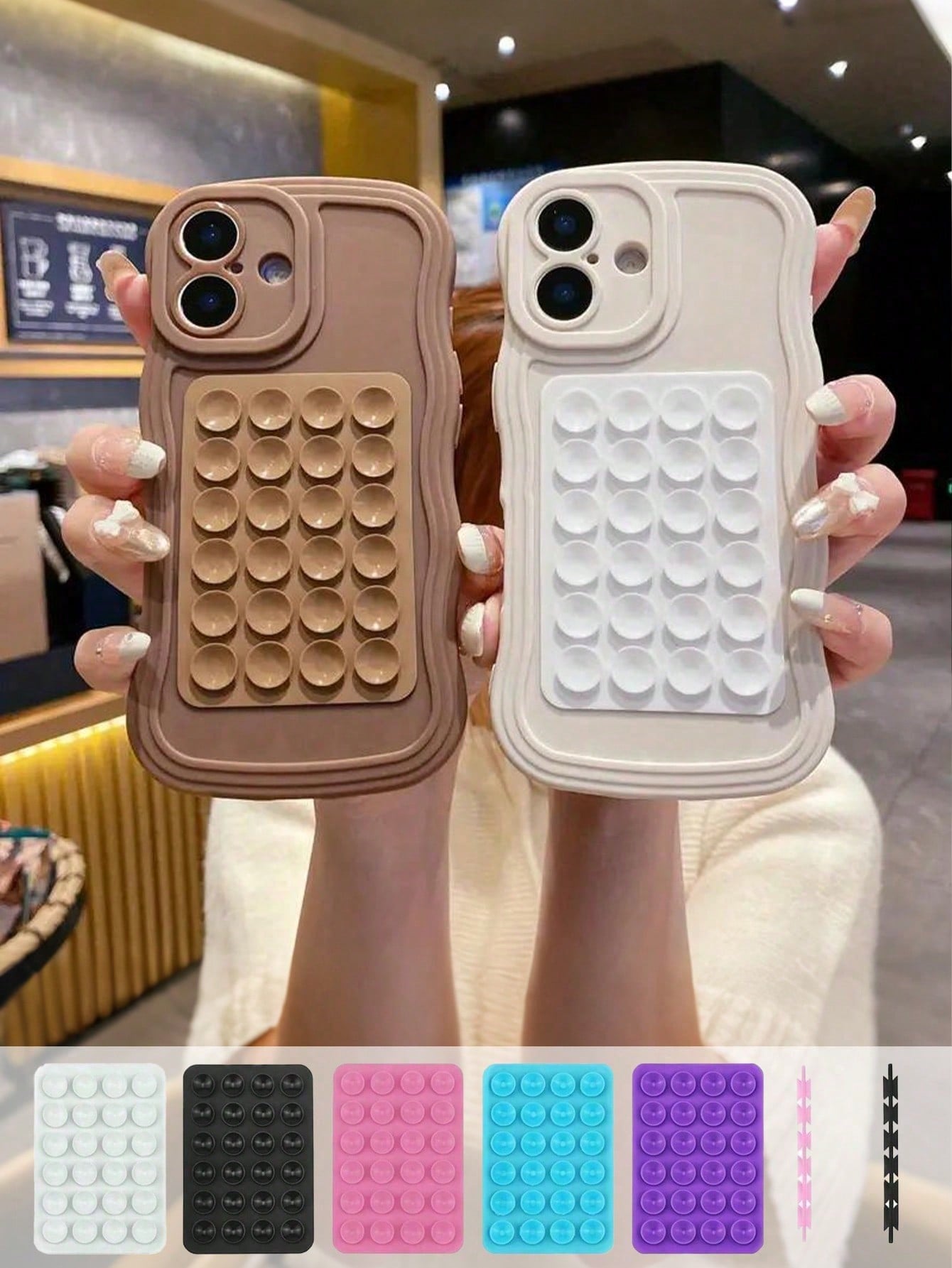 1pc Silicone Anti-Slip Suction - Dual Phone Holder recensie en prijs