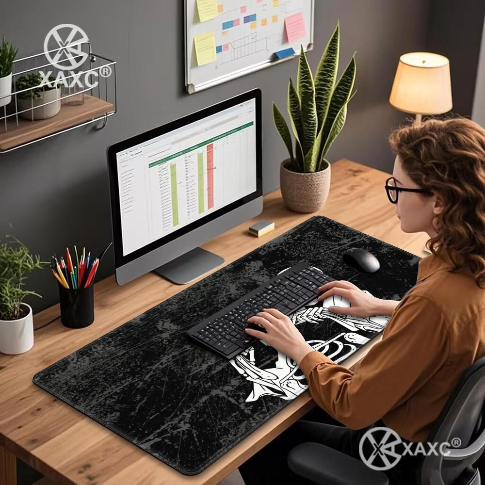 Skull Mouse Pad Dark Ink Desk  - Desk Setup Dark recensie en prijs