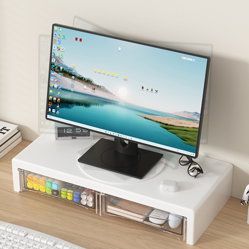 2-Tier Monitor Stand, Plastic  - Desk Setup Riser recensie en prijs