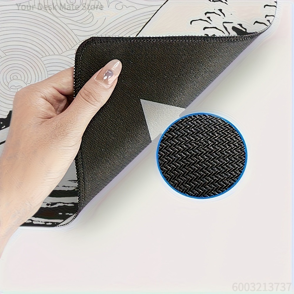 Black White Wave Art XXL Desk  - Desk Setup Art recensie en prijs