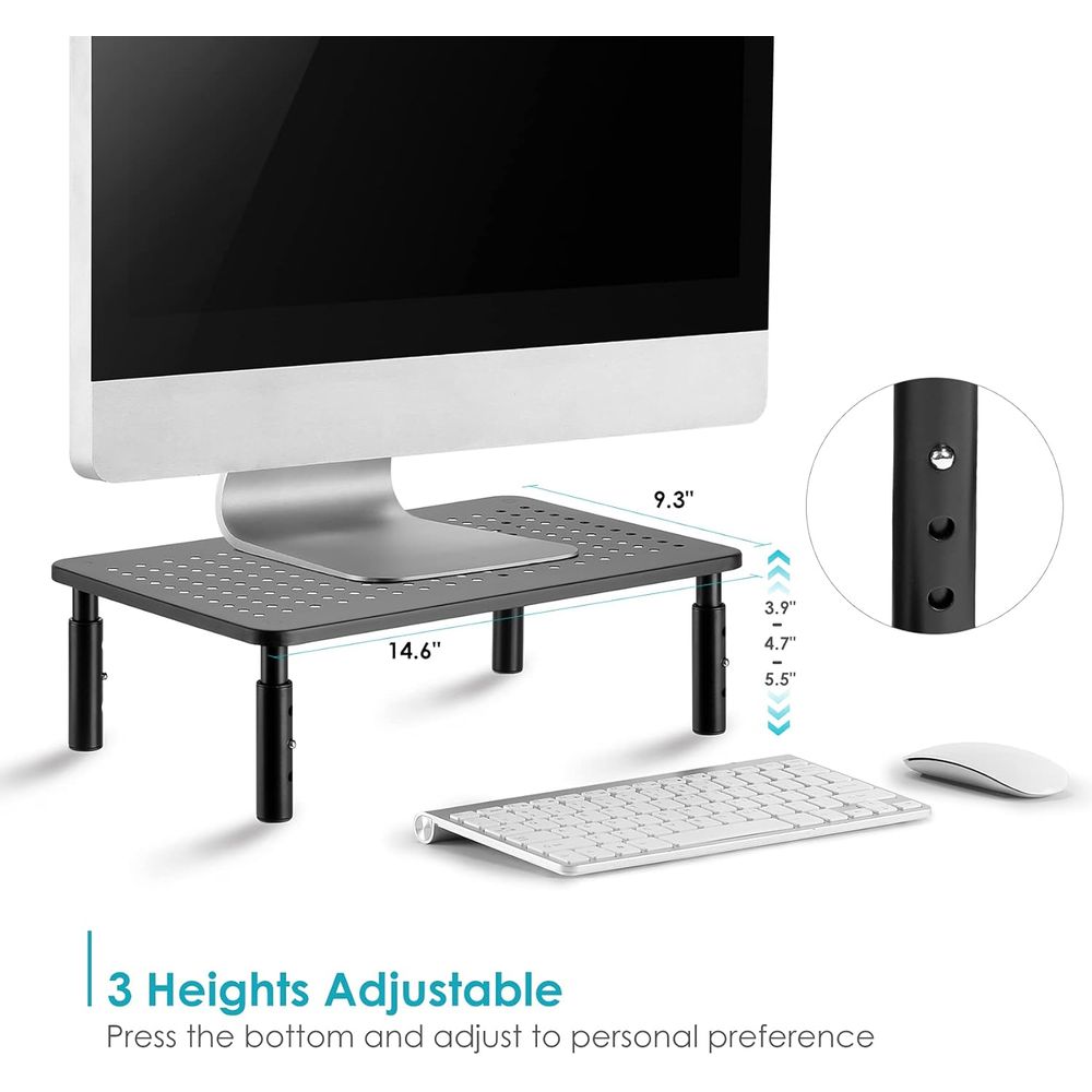 TV/Monitor Riser Desktop Stand - Monitor Riser Wood recensie en prijs