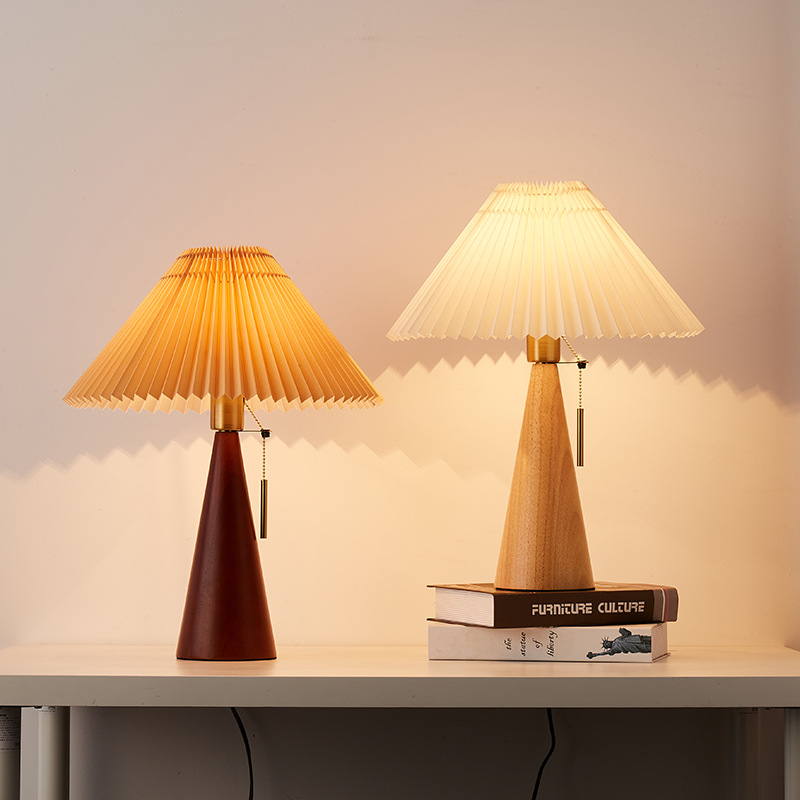 Retro Solid Wood Table Lamp No - Desk Setup Vintage recensie en prijs