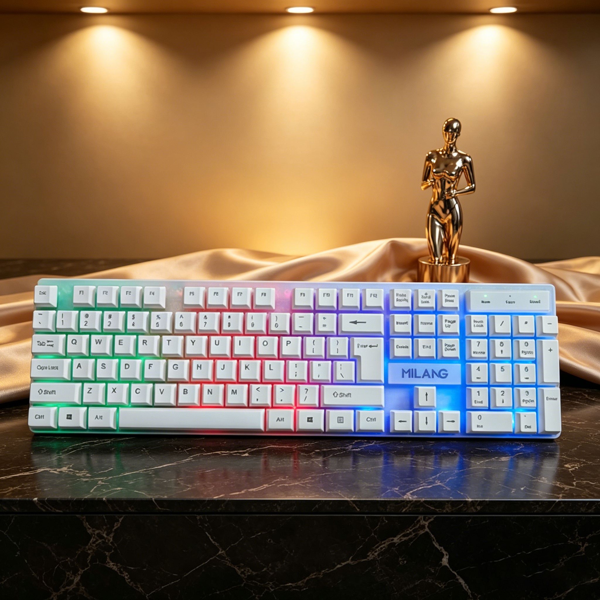 Wired RGB Backlit Keyboard Mou - Desk Setup Study recensie en prijs