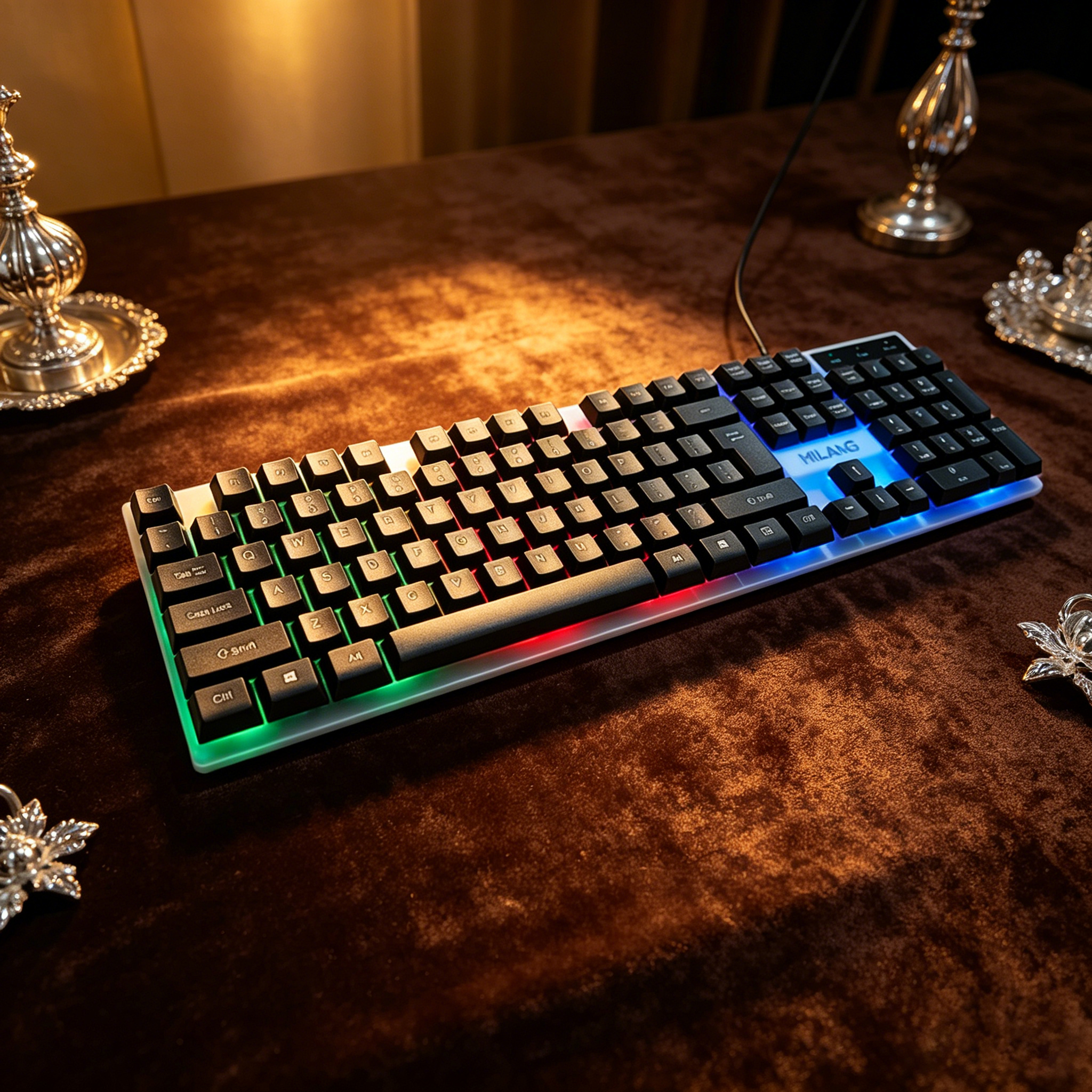 Wired RGB Backlit Keyboard Mou - Desk Setup Study recensie en prijs