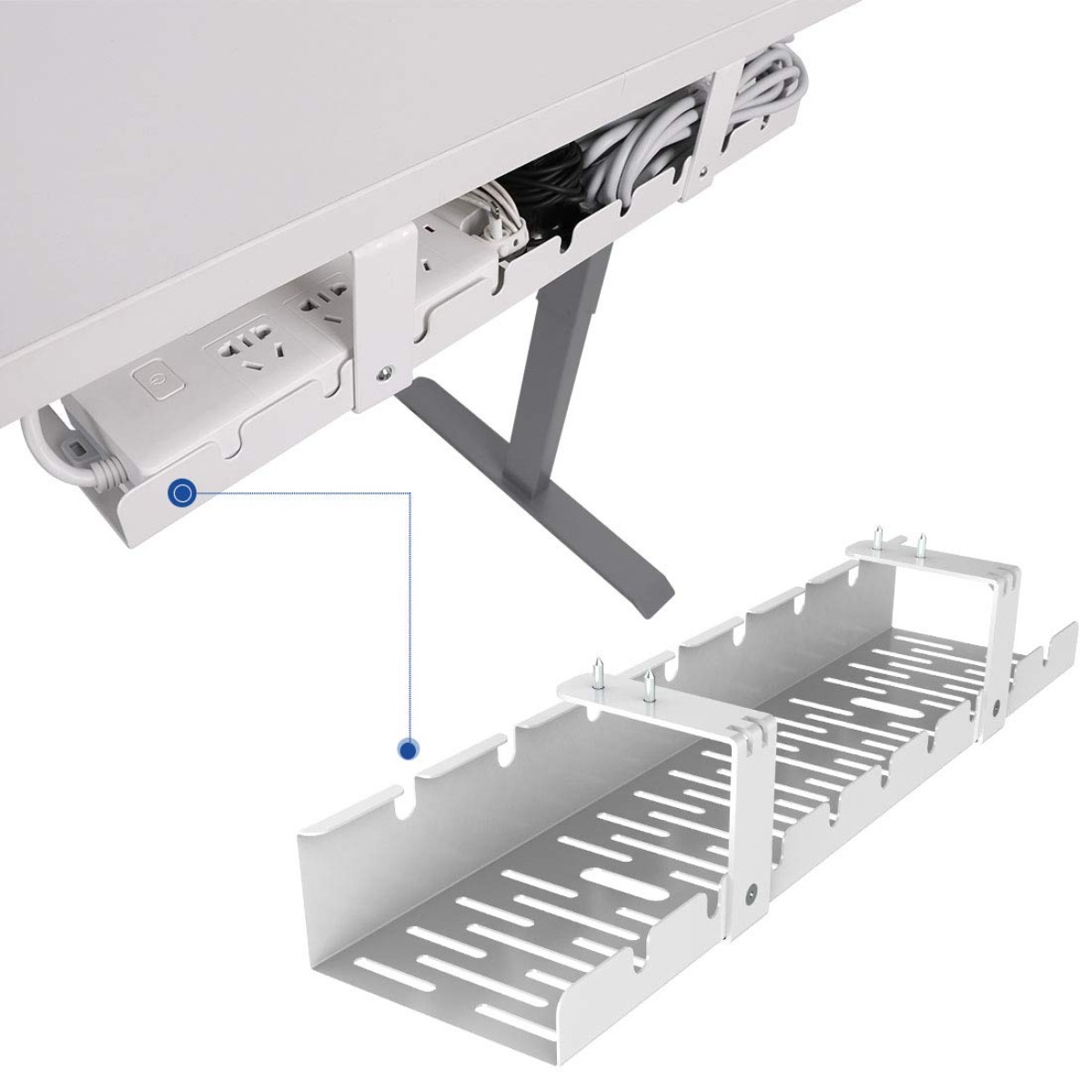 Cable Management Tray Desk Org - Desk Setup Workspace recensie en prijs
