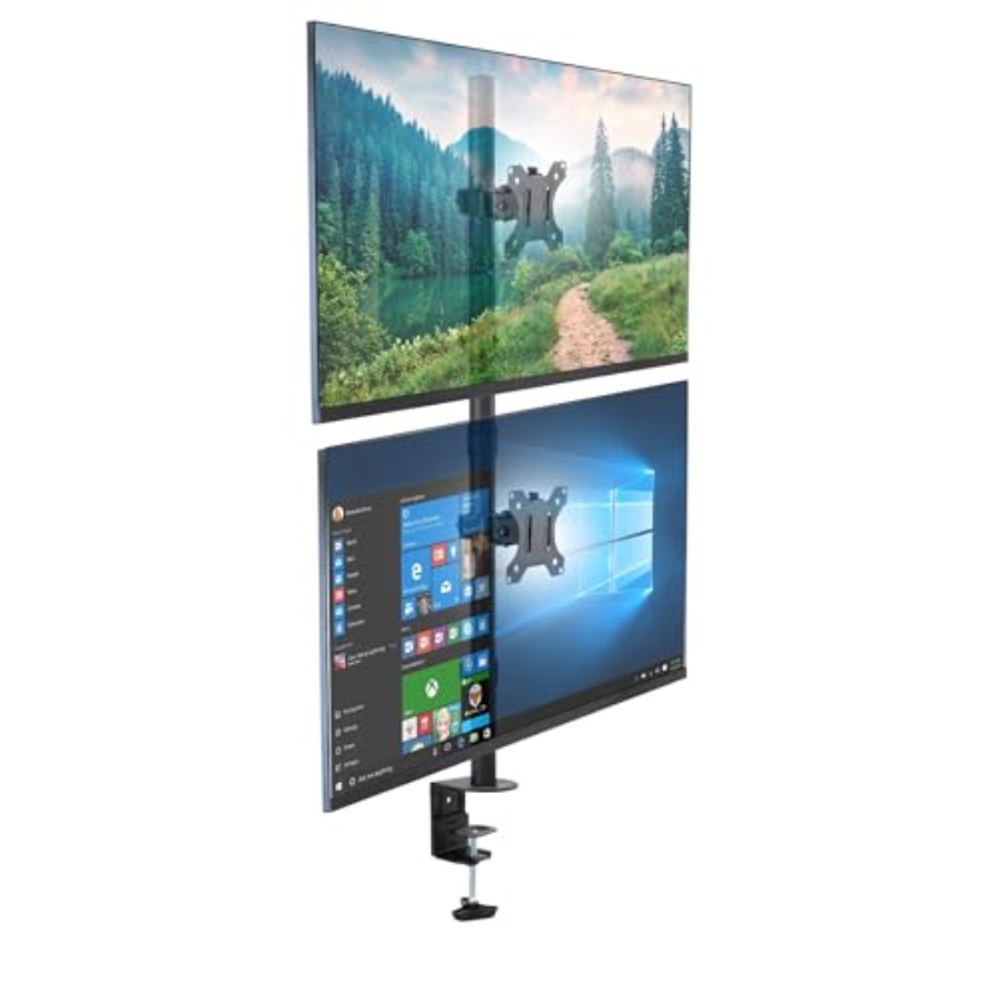 Vertical Dual Monitor Mount fo - Dual Monitor Desk Setup recensie en prijs