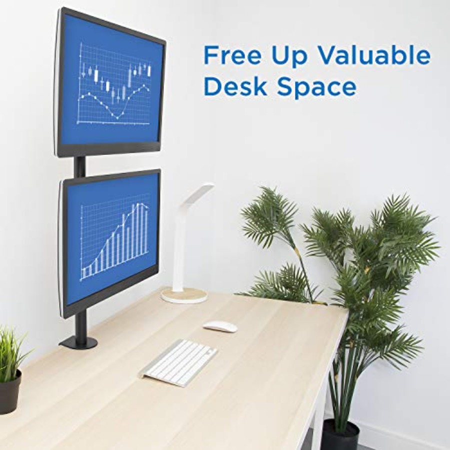 Vertical Dual Monitor Mount fo - Dual Monitor Desk Setup recensie en prijs