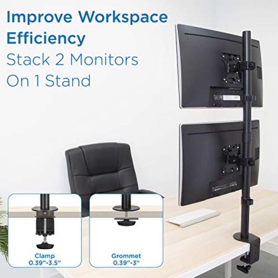 Vertical Dual Monitor Mount fo - Dual Monitor Desk Setup recensie en prijs