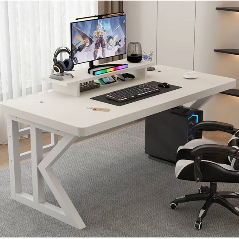 Shaped L Gaming Desk Table Pli - Desk Setup With Laptop And Monitor recensie en prijs