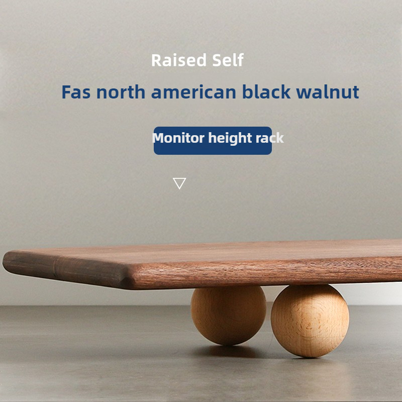 Natural Wood Desktop Riser Dua - Dual Monitor Desk Setup recensie en prijs