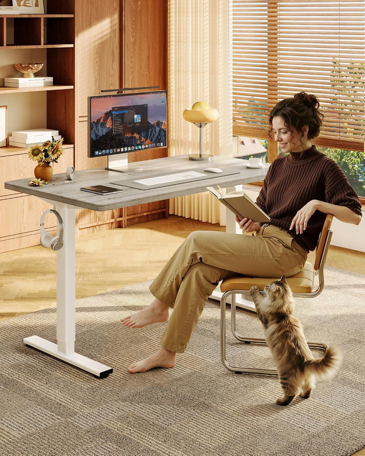 One-Piece Electric Height Adju - Desk Setup In Office recensie en prijs