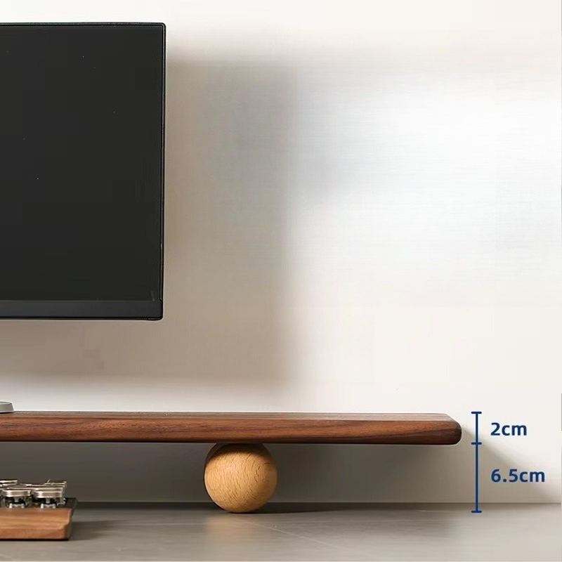 Solid Wood Monitor Riser Lapto - Desk Setup With Laptop And Monitor recensie en prijs