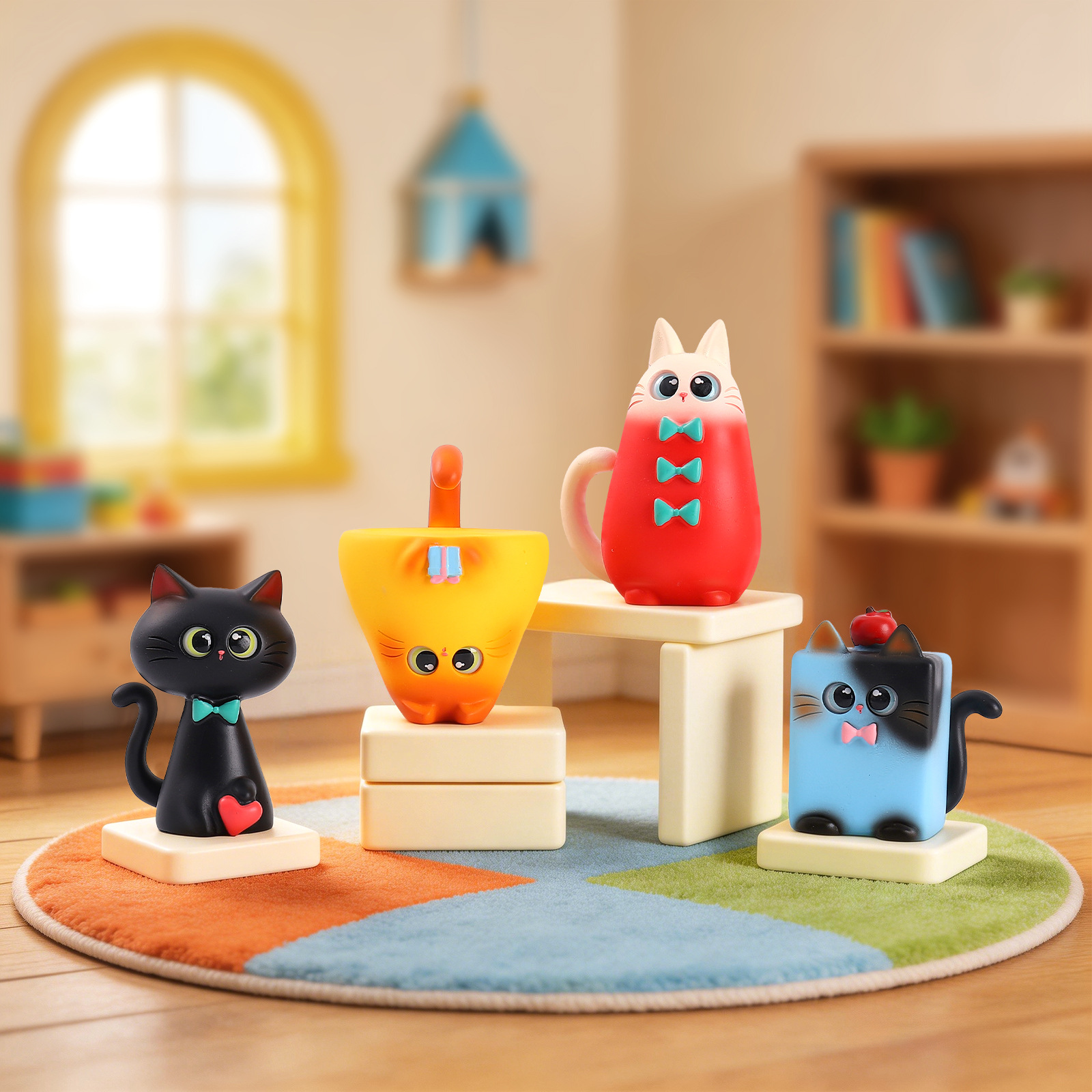 Blind Box Cat Figurine Resin C - Desk Setup Equipment recensie en prijs