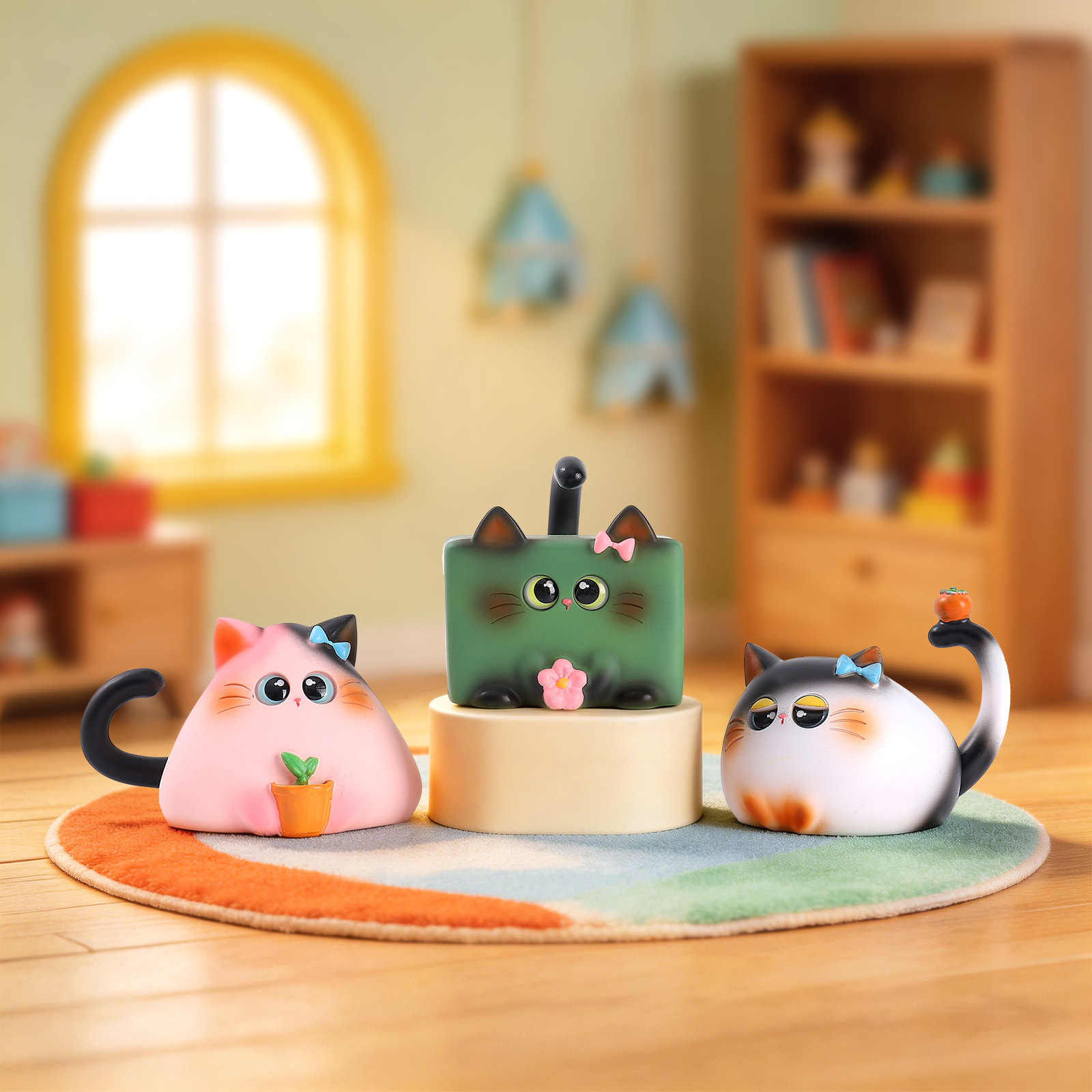 Blind Box Cat Figurine Resin C - Desk Setup Equipment recensie en prijs
