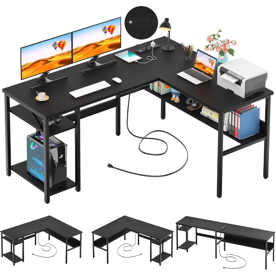 Reversible L Shaped Desk with  - Desk Setup In Office recensie en prijs