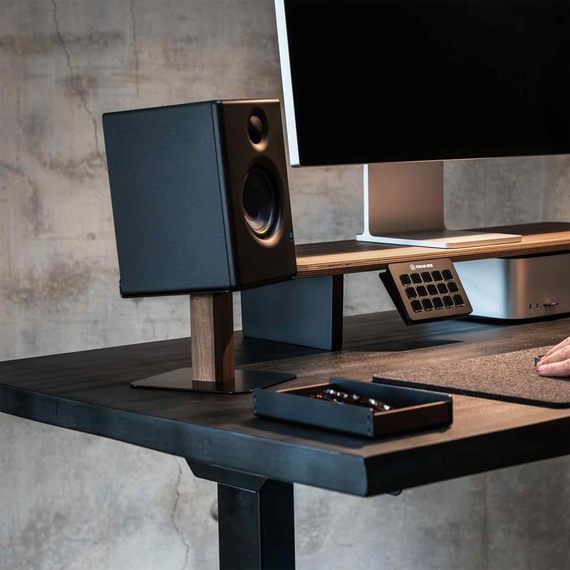 Black Walnut Speaker Stand Des - Monitor Riser Wood recensie en prijs
