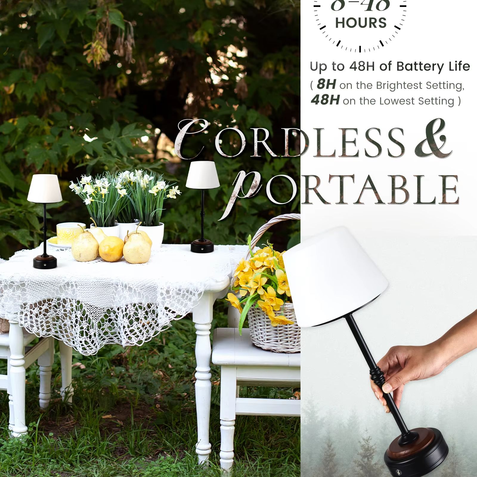 Cordless Table Lamps Set of  5 - Desk Setup Study recensie en prijs