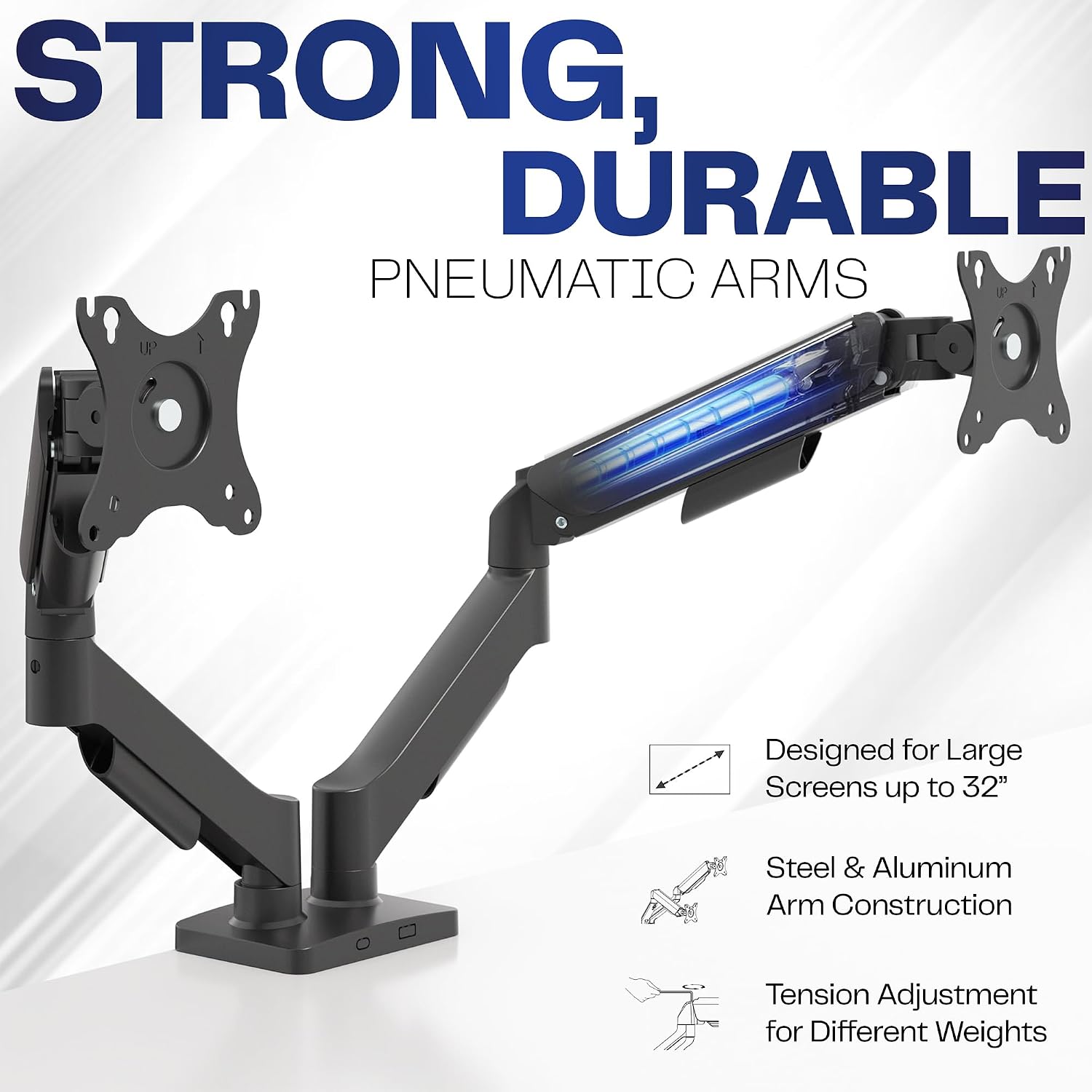 Dual Monitor Stand, Fully Adju - Dual Monitor Desk Setup recensie en prijs