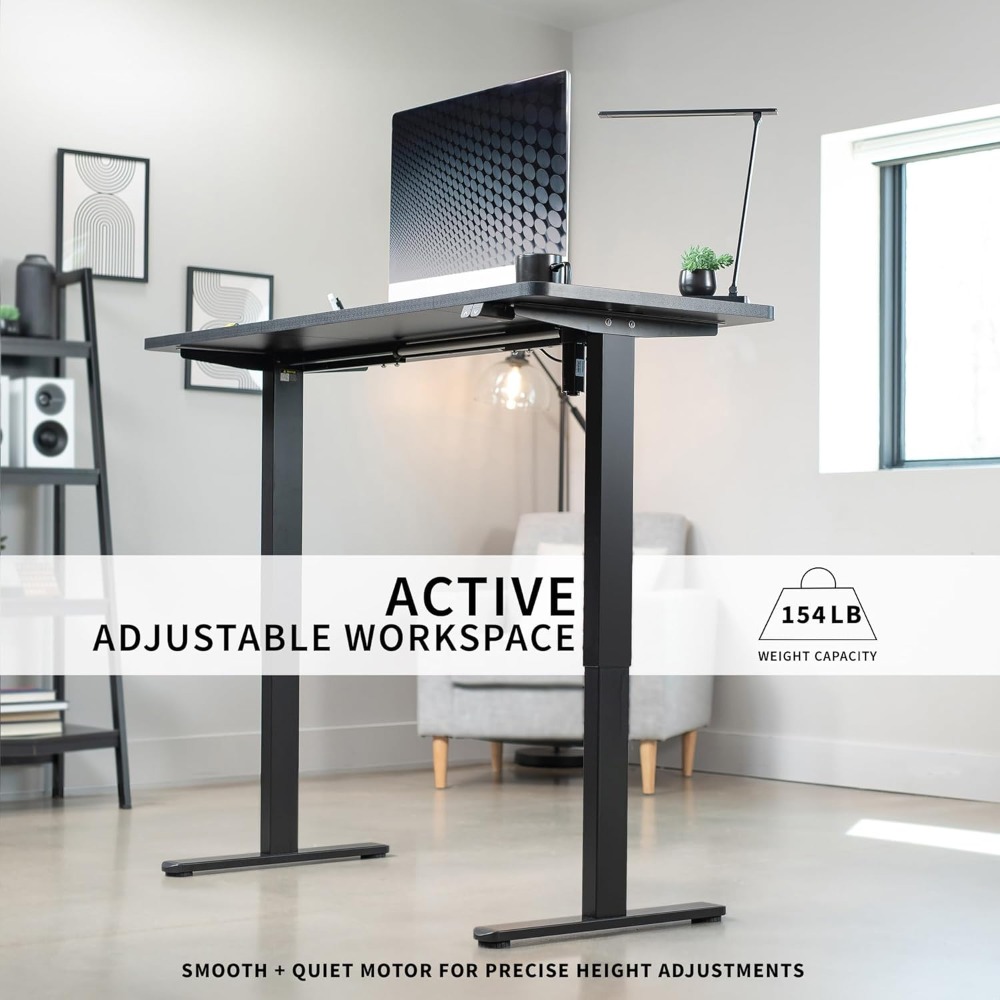 VIVO Electric 60 x 24 inch Sta - Desk Setup Dark recensie en prijs