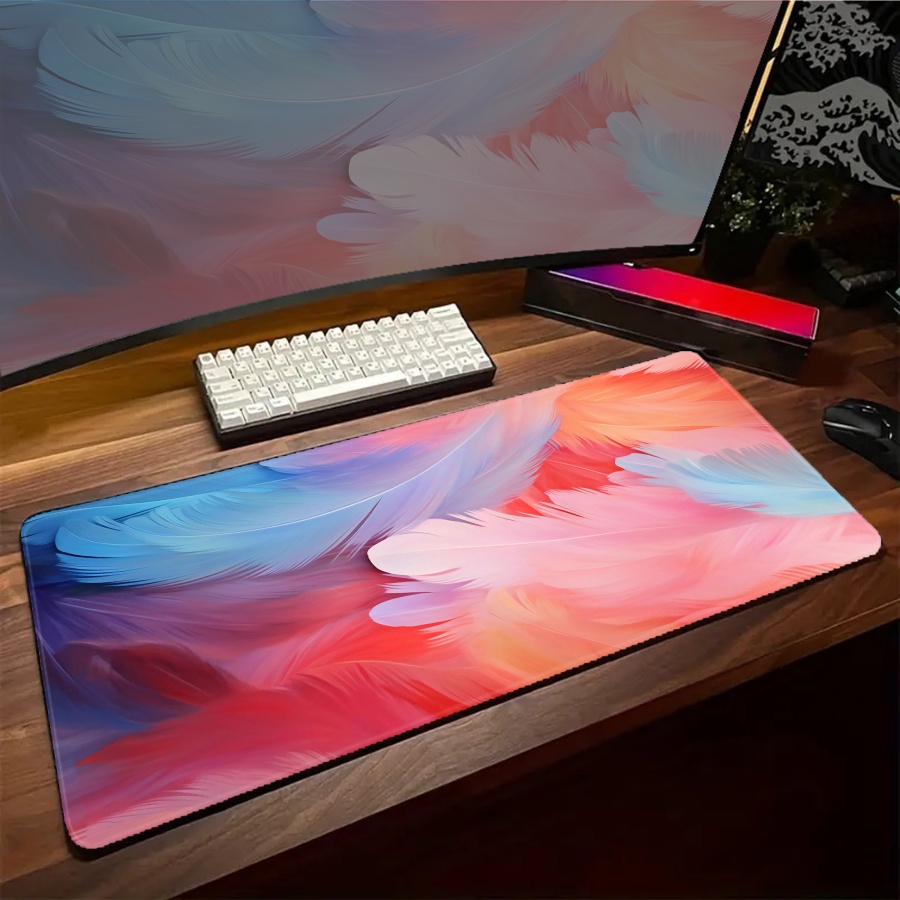 Large Art Feather Mouse pad Ga - Desk Setup Art recensie en prijs