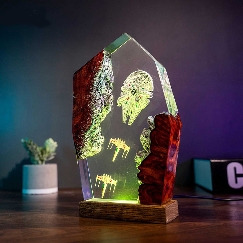 Table Resin Lamp Universe War  - Desk Setup Equipment recensie en prijs