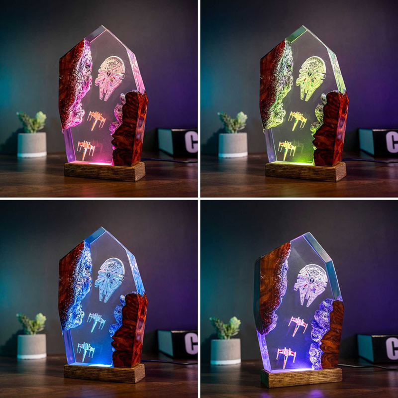 Table Resin Lamp Universe War  - Desk Setup Equipment recensie en prijs