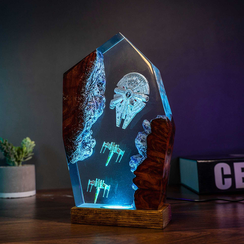 Table Resin Lamp Universe War  - Desk Setup Equipment recensie en prijs