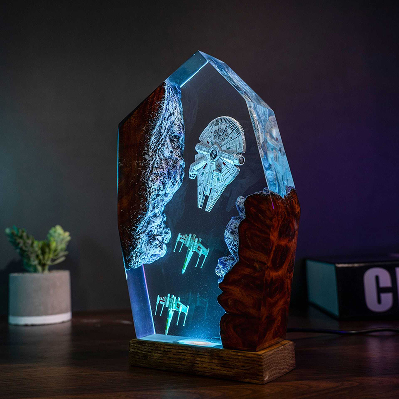 Table Resin Lamp Universe War  - Desk Setup Equipment recensie en prijs