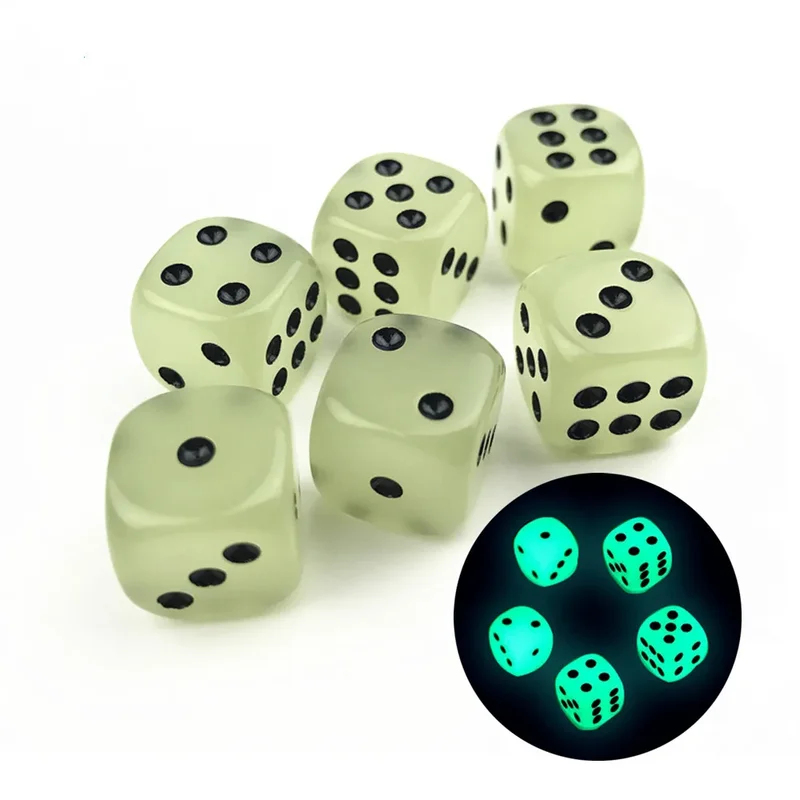 6-36Pcs 14mm Luminous Dice 6 S - Desk Setup Dark recensie en prijs