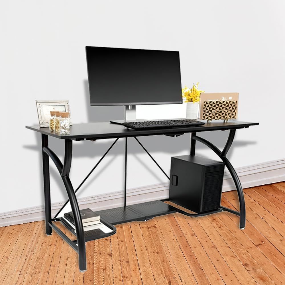 Space-Saving Collapsible Compu - Desk Setup With Laptop And Monitor recensie en prijs