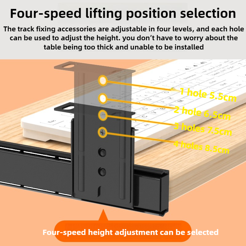 Wood Keyboard Tray Under Desk  - Desk Setup With Keyboard Tray recensie en prijs