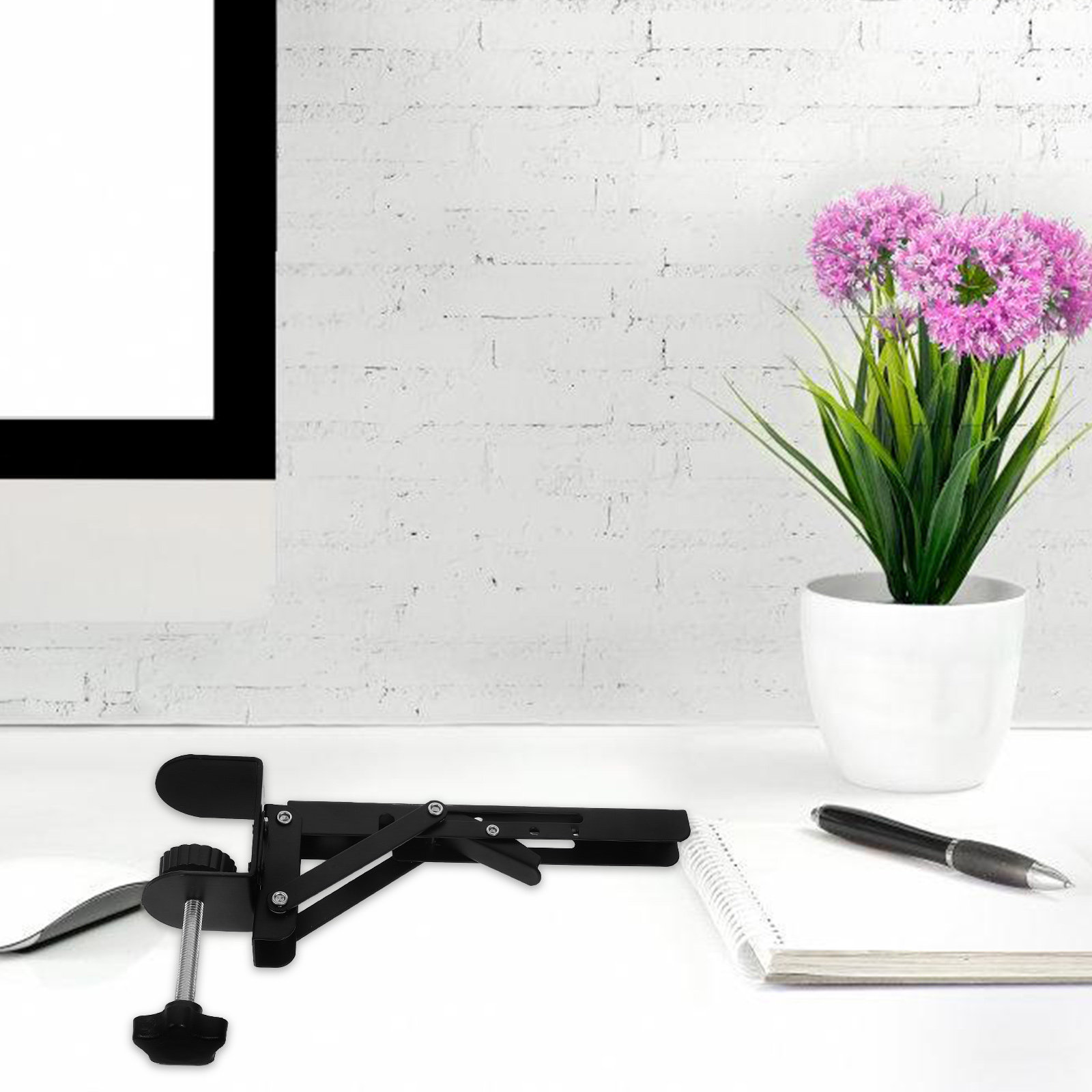 2Pcs Ergonomic Adjustable Clam - Desk Setup With Keyboard Tray recensie en prijs
