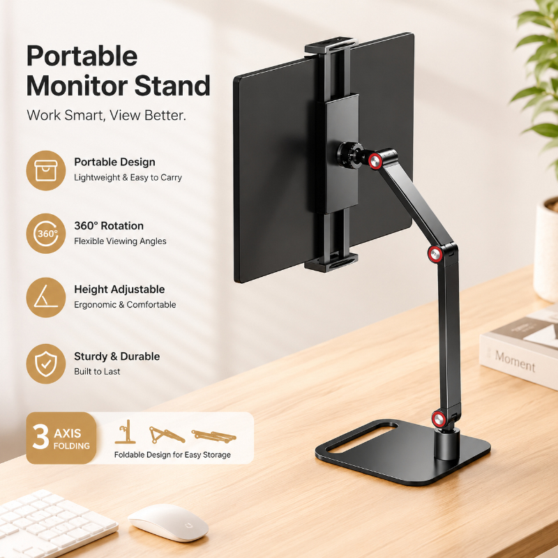 Expandable Portable Monitor Mo - Desk Setup With Laptop And Monitor recensie en prijs