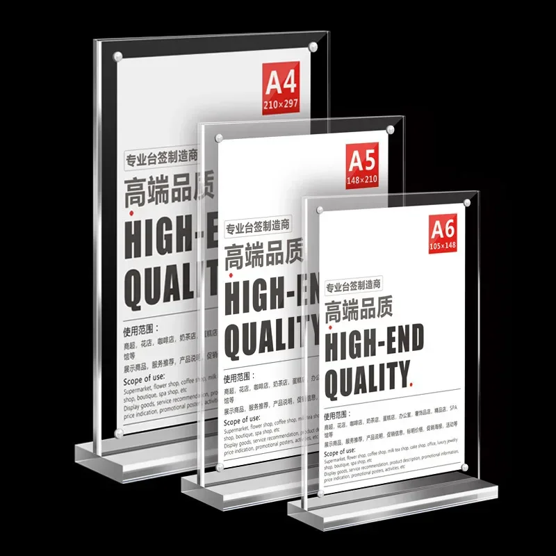 Acrylic Menu Sign Holder POP D - Desk Setup Poster recensie en prijs