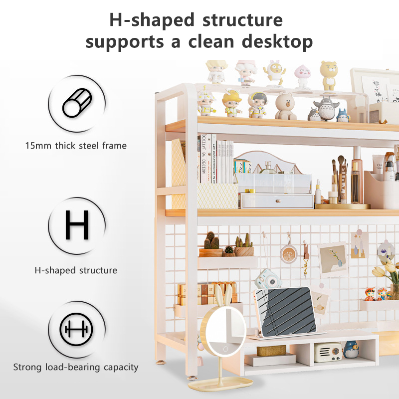 Bookshelf Bookcase With Grid D - Desk Setup Study recensie en prijs