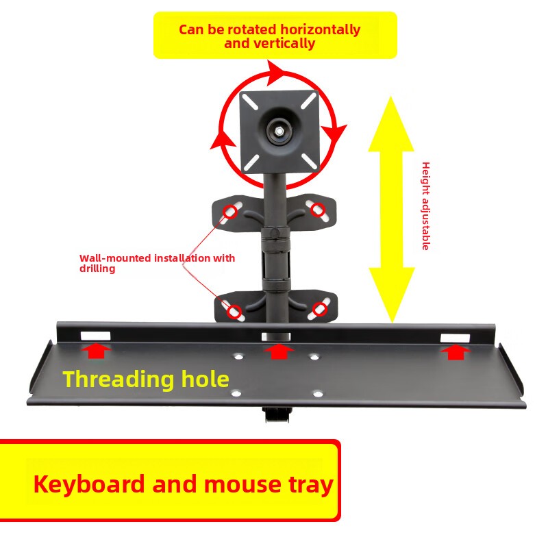 Adjustable Wall Keyboard Tray  - Desk Setup With Keyboard Tray recensie en prijs
