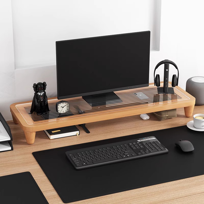 Desk Riser Monitor Stand with  - Monitor Riser Wood recensie en prijs